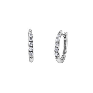 Everyday Diamonds by Spicer Cole Mini Hoops 10=0.15ctw RBC JK I1