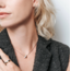 Ti Sento Interlocking Ring Pave Necklace