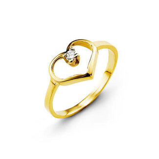 Bella Baby Bella Baby Heart CZ Ring