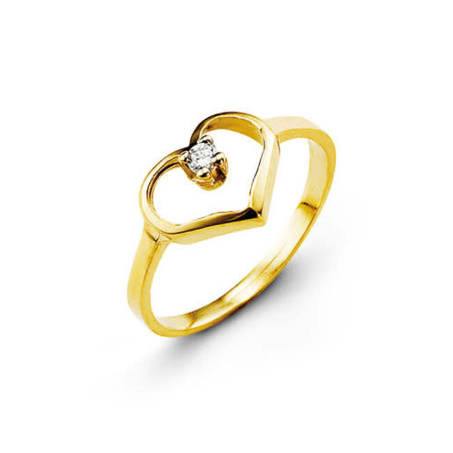 Bella Baby Heart CZ Ring