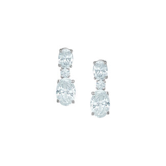 Diamond Evolution Oval Lab Grown Diamond Drop Studs