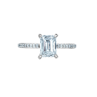 Diamond Evolution Emerald Cut Lab Grown Diamond Engagement Ring