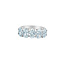 Oval Lab Grown Diamond Band in 14K White Gold