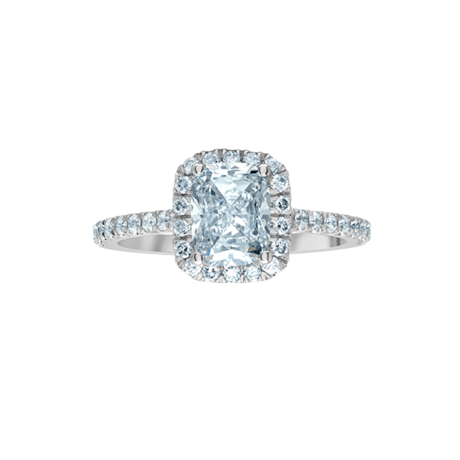 Cushion Cut Lab Grown Diamond Engagement Ring