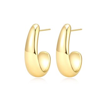 Reign Reign Puffy J-Hoop Earring