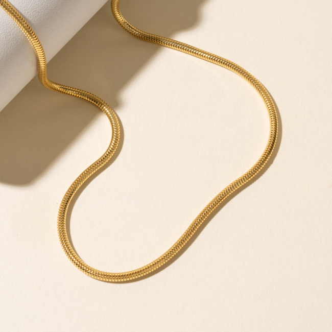 Gold-Plated 3mm Snake Chain