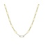 Gold Plated Paperclip Pave Chain