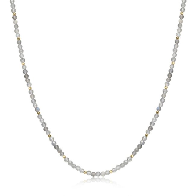 Gold-Plated Beaded Necklace