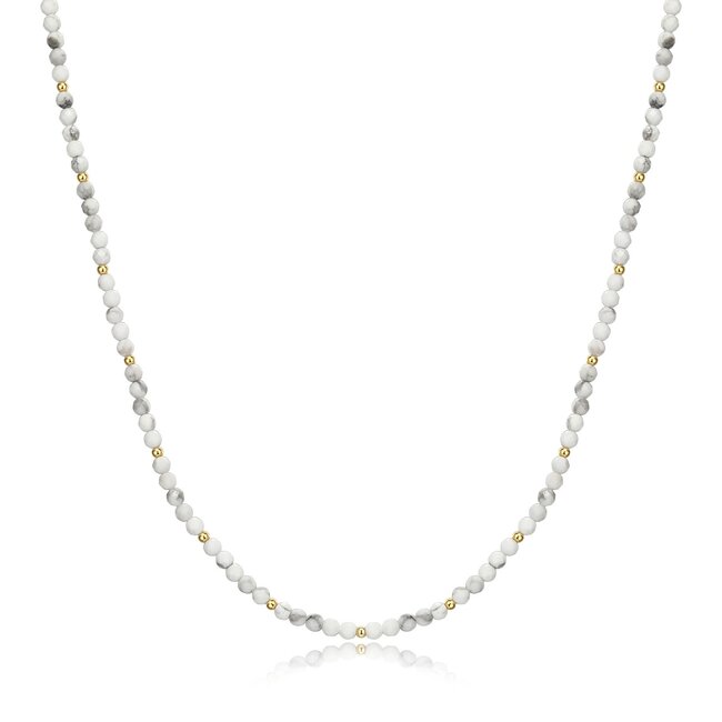 Gold-Plated Beaded Necklace