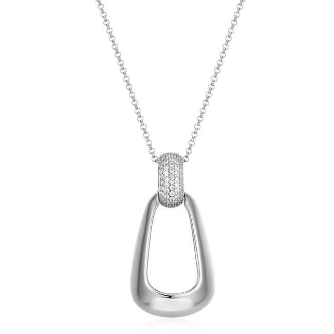 Elle Citadel Pave Long Necklace