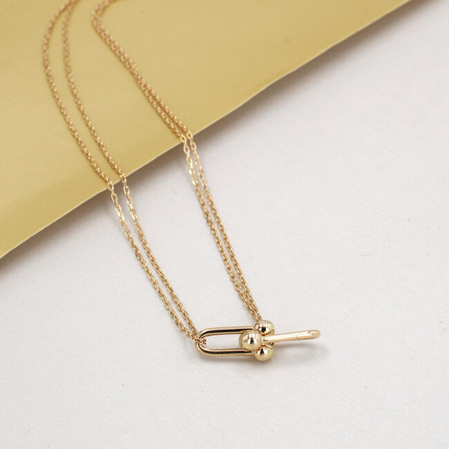 Double U-Link Necklace