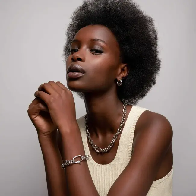 Ti Sento Chunky Signature Bubble Link Bracelet