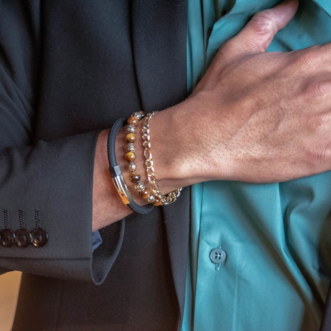 Stainless Steel Figaro Link Bracelet