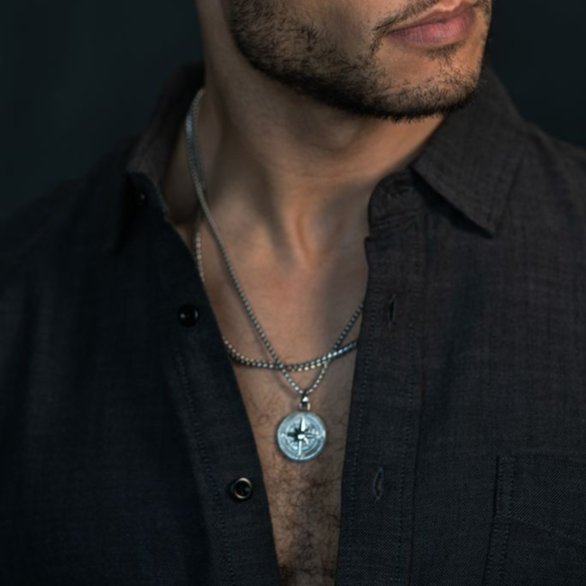 Stainless Steel North-Star Pendant