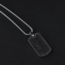 Stainless Steel Carbon-Fibre-Inlay Dog Tag