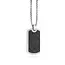 Stainless Steel Carbon-Fibre-Inlay Dog Tag