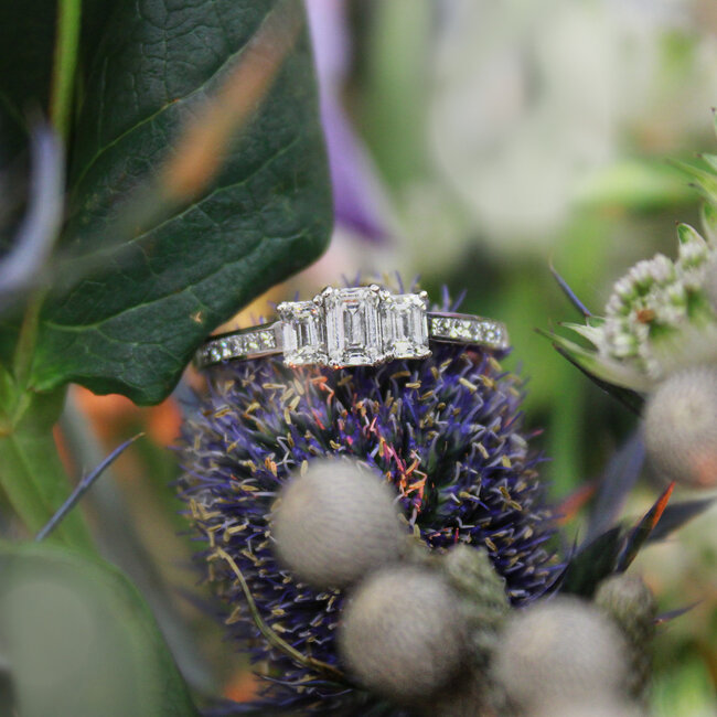 3 Stone Diamond Engagement Ring