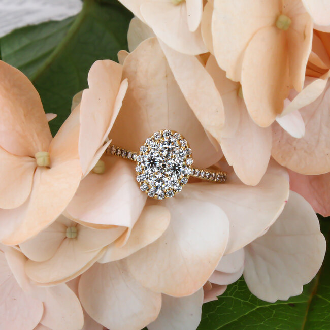 Halo Diamond Engagement Ring