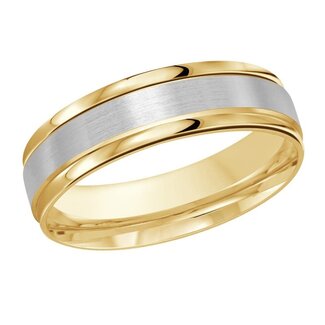 Bands by Spicer Cole Two-Stone Carved Wedding Band