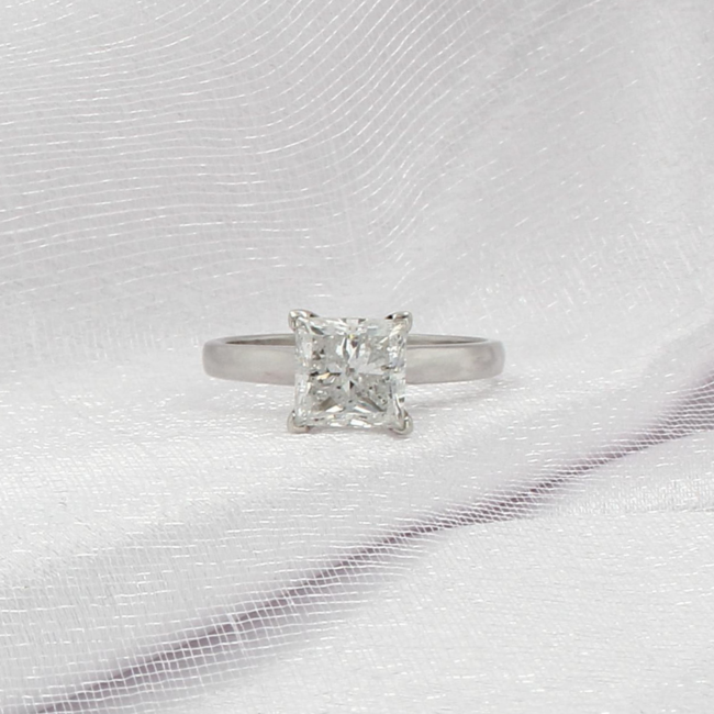 Princess Cut Solitaire Engagement Ring