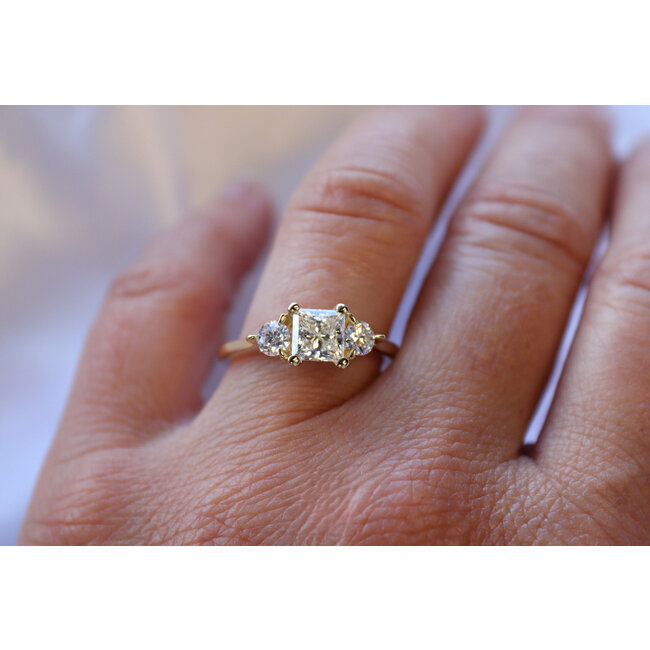 3 Stone Diamond Engagement Ring