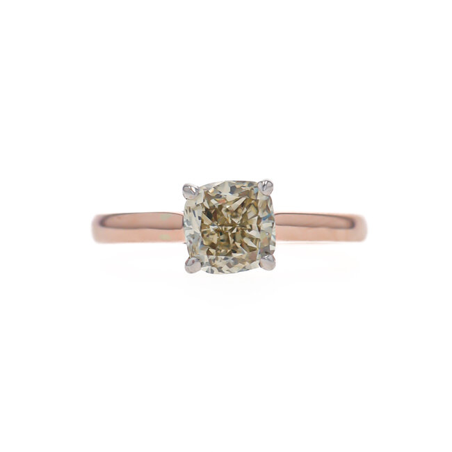 Cushion Cut Solitaire Engagement Ring