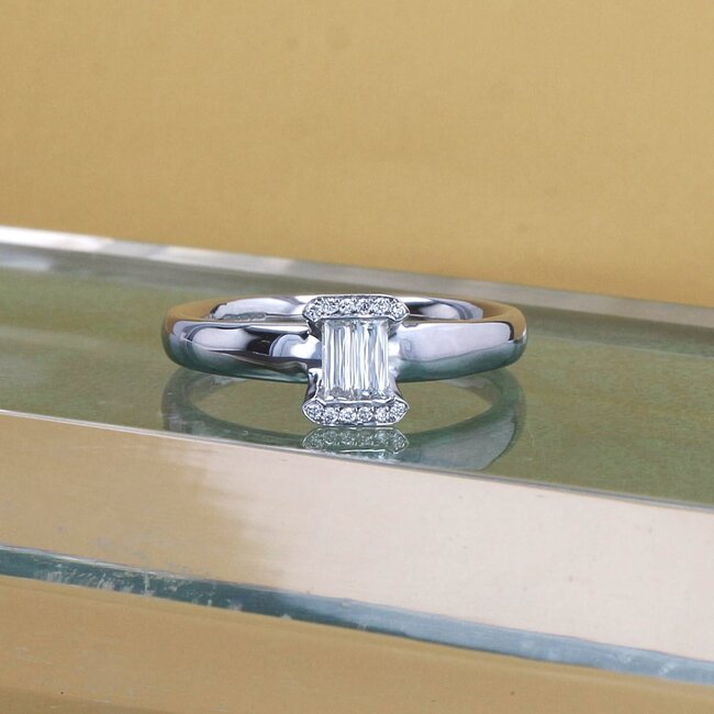 Baguette Engagement Ring