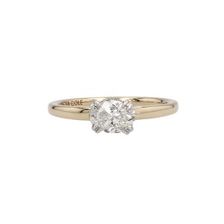 Beyond Round Bridal by Spicer Cole Hidden Halo Oval Diamond Engagement Ring