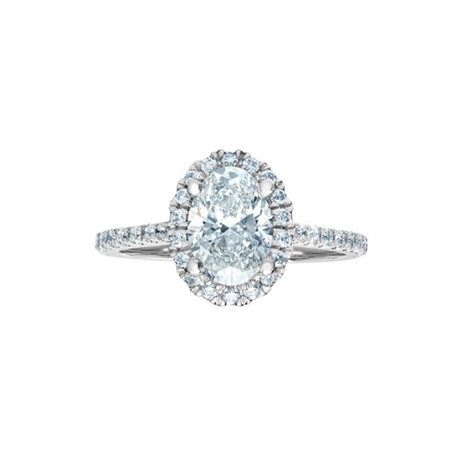 Oval Lab Grown Diamond Engagement Ring