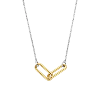 Ti Sento Ti Sento Double Paperclip Necklace
