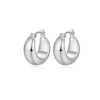 Reign Reign  Lightweight Sculpted Hoop Earrings Reign Reign  Lightweight Sculpted Hoop Earrings
