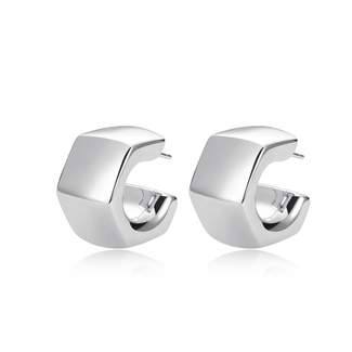 Reign Reign Hexagon Hoop Earrings Reign Reign Hexagon Hoop Earrings