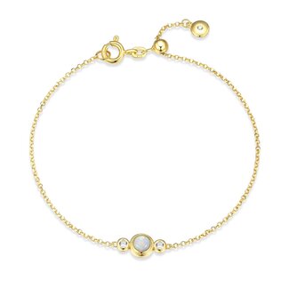 Reign Reign Gold-Plated Birthstone Bracelet Reign Reign Gold-Plated Birthstone Bracelet
