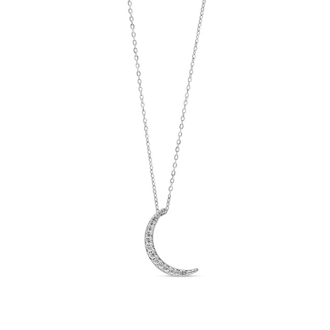 Icicles Crescent Moon Pendant