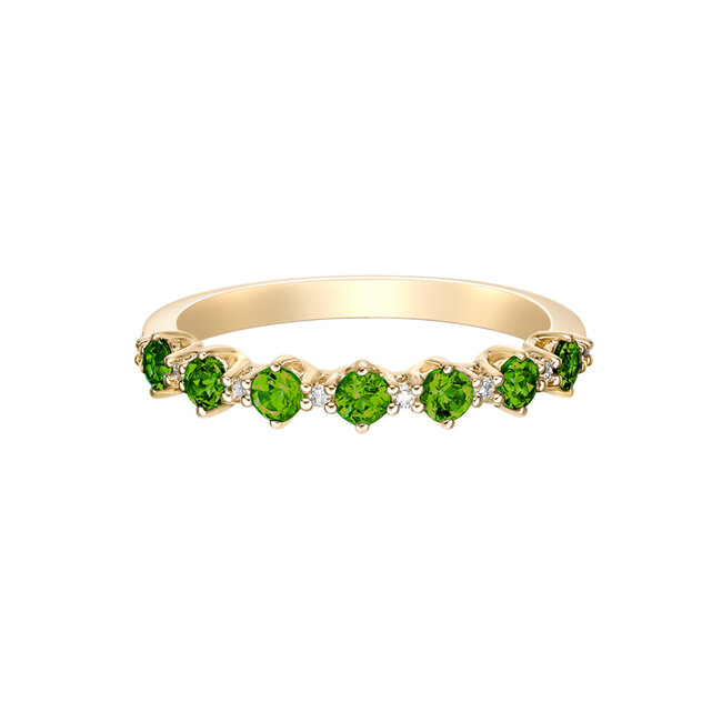 Peridot & Diamond Band
