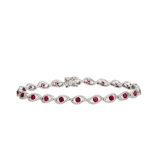 Colour by Spicer Cole Ruby & Diamond Bracelet Colour by Spicer Cole Ruby & Diamond Bracelet