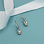 Aquamarine & Diamond Leverback Earrings