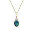 Australian Opal Doublet & Diamond Necklace