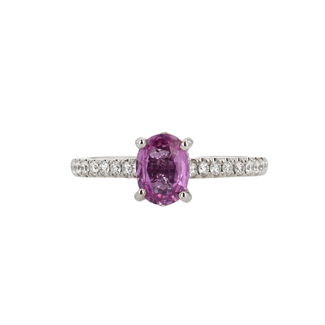 Colour by Spicer Cole Pink Sapphire & Diamond Ring