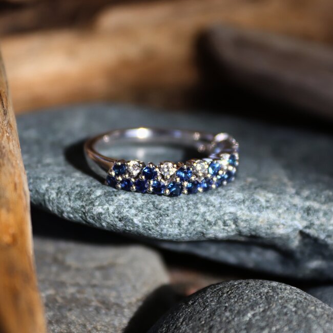Sapphire & Diamond Band
