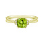 Peridot & Diamond Ring
