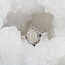 Opal, Pink Sapphire & Diamond Vintage Ring in 10K White Gold