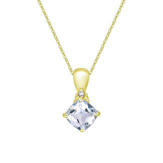 Colour by Spicer Cole Aquamarine & Diamond Pendant Colour by Spicer Cole Aquamarine & Diamond Pendant