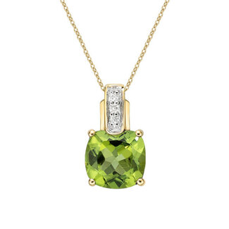 Colour by Spicer Cole Peridot & Diamond Pendant Colour by Spicer Cole Peridot & Diamond Pendant
