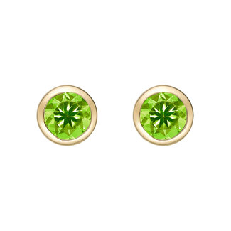 Colour by Spicer Cole Peridot Bezel-Set Stud Earrings