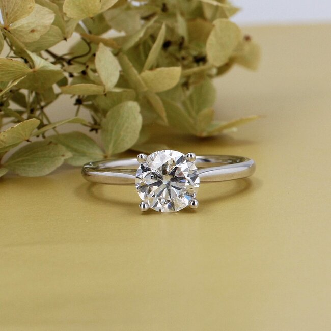 Round Brilliant Cut Solitaire Engagement Ring