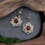 Celestial Garnet Earrings