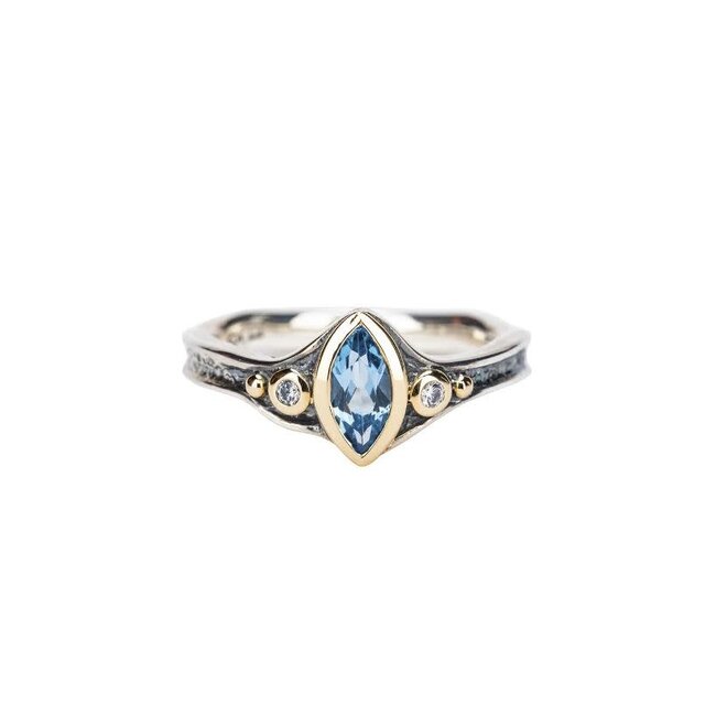 Rocks 'n Rivers Swiss Blue Topaz Ring