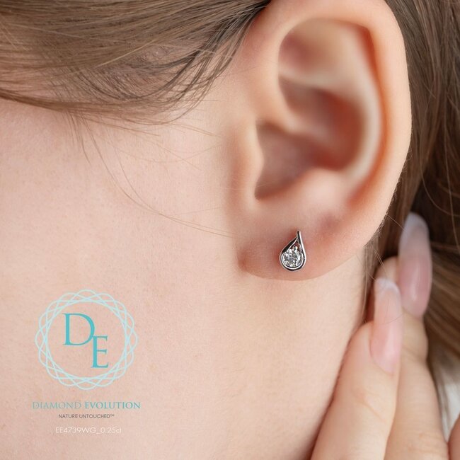 Infinity Lab Grown Stud Earrings