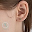 Bezel Set Lab Grown Stud Earrings